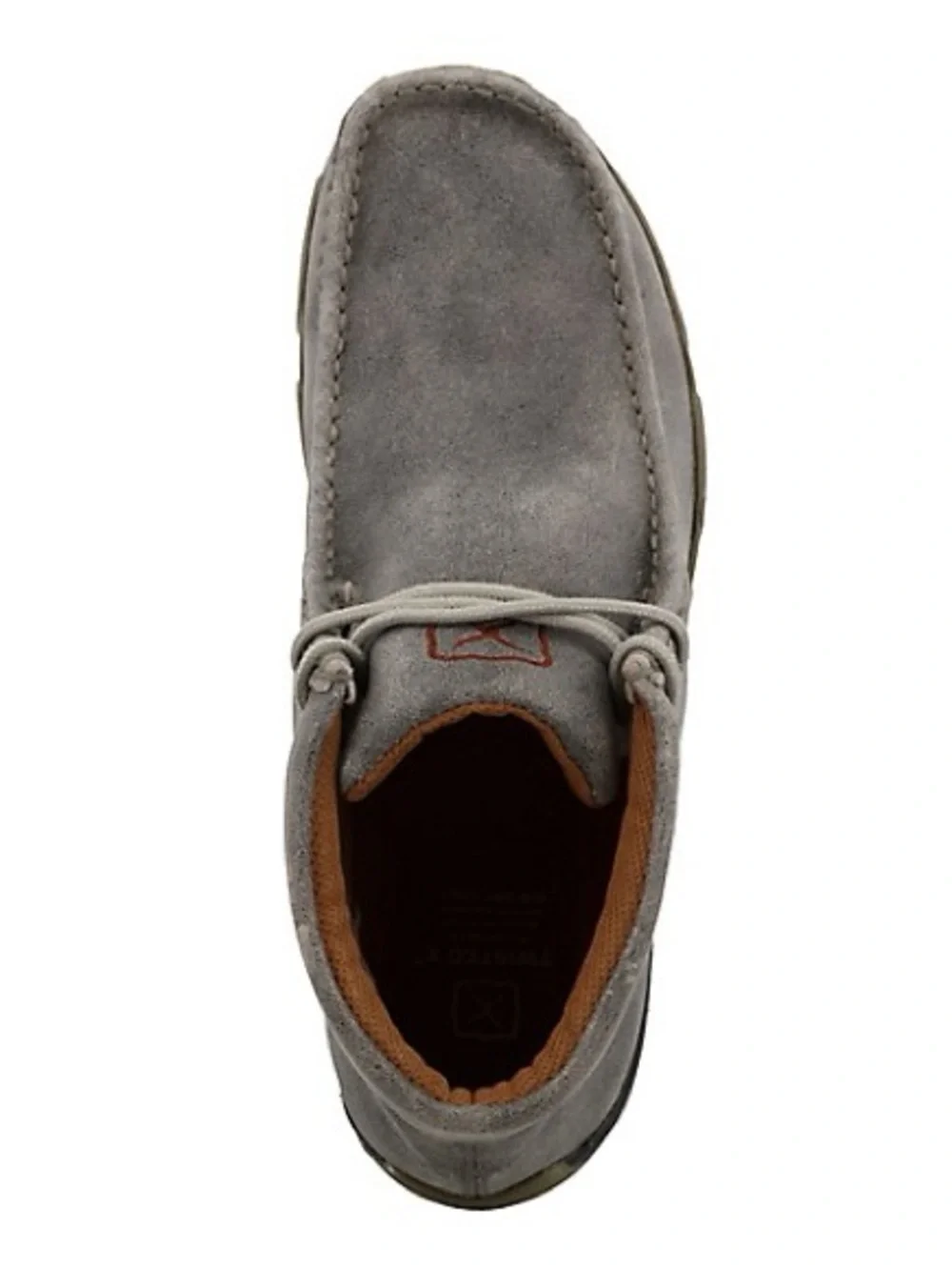 Twisted X Men's Chukka Leather Driving Moc Shoes in Grey